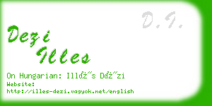 dezi illes business card